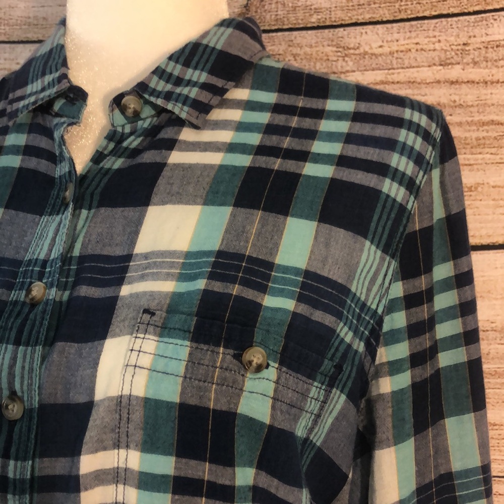 Toad&Co Indigo Ridge Plaid Button-Up - Picture 6 of 10